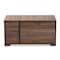 Baxton Studio Connor Walnut Brown Finished 2-Door Cat Litter Box Cover House 166-10744 - alternate 7